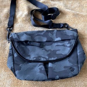 Green camo All Night Festival Crossbody